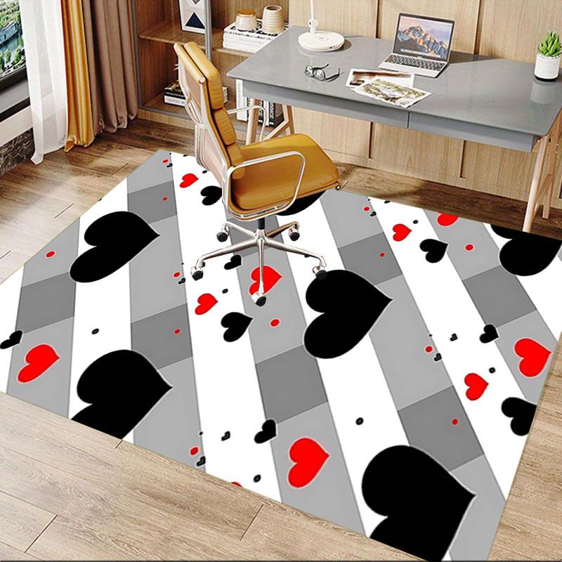 1PC Heart Love Extra Large Non Slip Floor carpet, Office, family, Studio   Large Area Rug Indoor Rugs, Bold Statement Piece