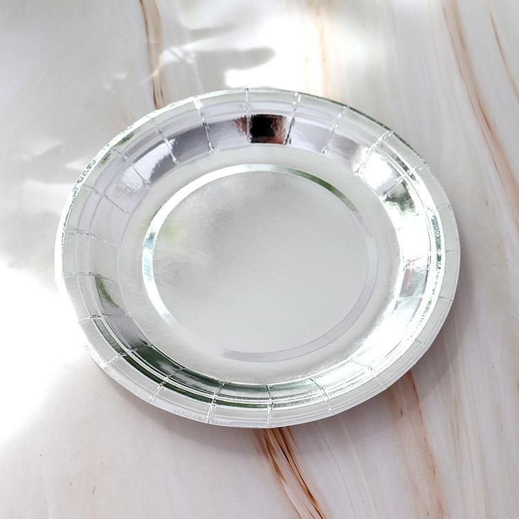 Набор одноразовой посуды из розового золота для вечеринки, бумажная тарелка, чашка для детей и взрослых, день рождения, свадьба, девичник, украшение для детского душа