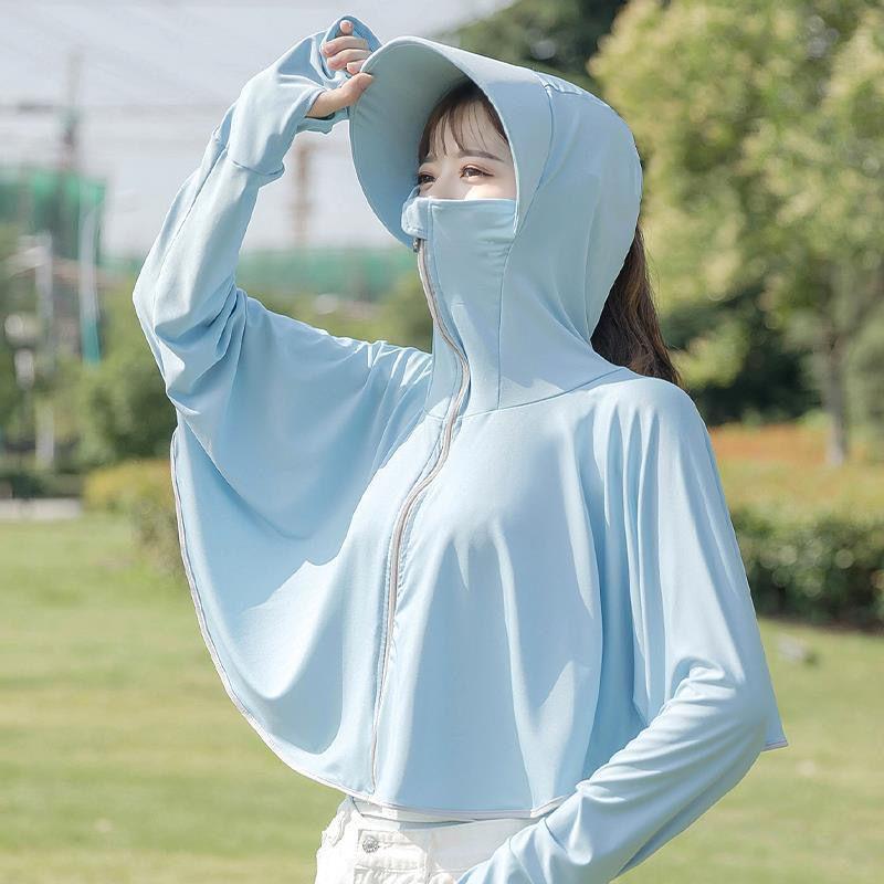 Summer Sun Protection Clothing for Women Cycling Anti-UV Outdoor Cardigan Thin Breathable Jacket