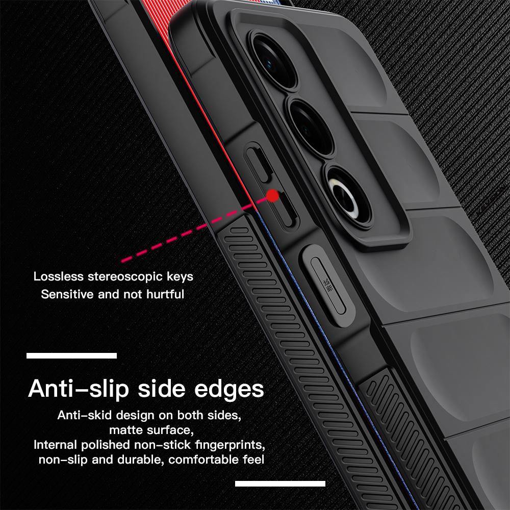 KEYSION Противоударный матовый чехол для OPPO A80 5G Противоскользящая мягкая силиконовая задняя крышка для телефона OPPO A80 5G