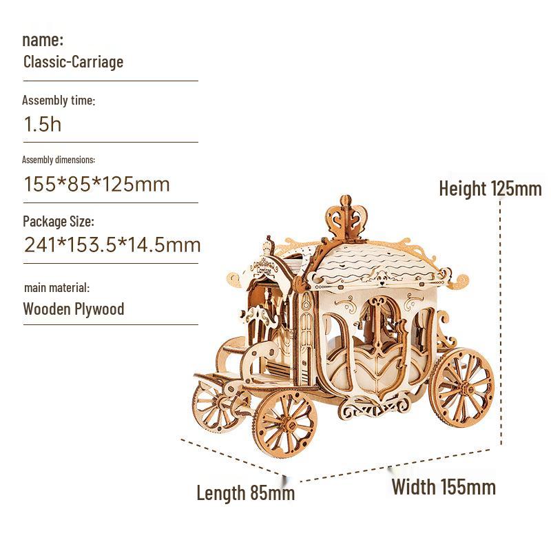 Rorate Rolai 3D Деревянный Пазл - Ручная Работа Настольное Украшение и Развивающая Игрушка