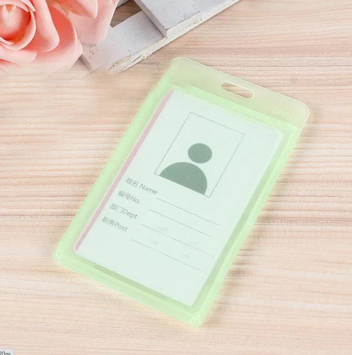 Прозрачный пластиковый чехол для ID-карты врача, медсестры, значка, держатель для значка с вытяжным шнуром, чехол, защитный чехол