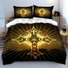 "Jesus Saves Cross Set" Bedding Duvet Cover Set Duvet Cover Pillowcases (1 * Duvet Cover 2 * Pillowcases, without duvet insert)