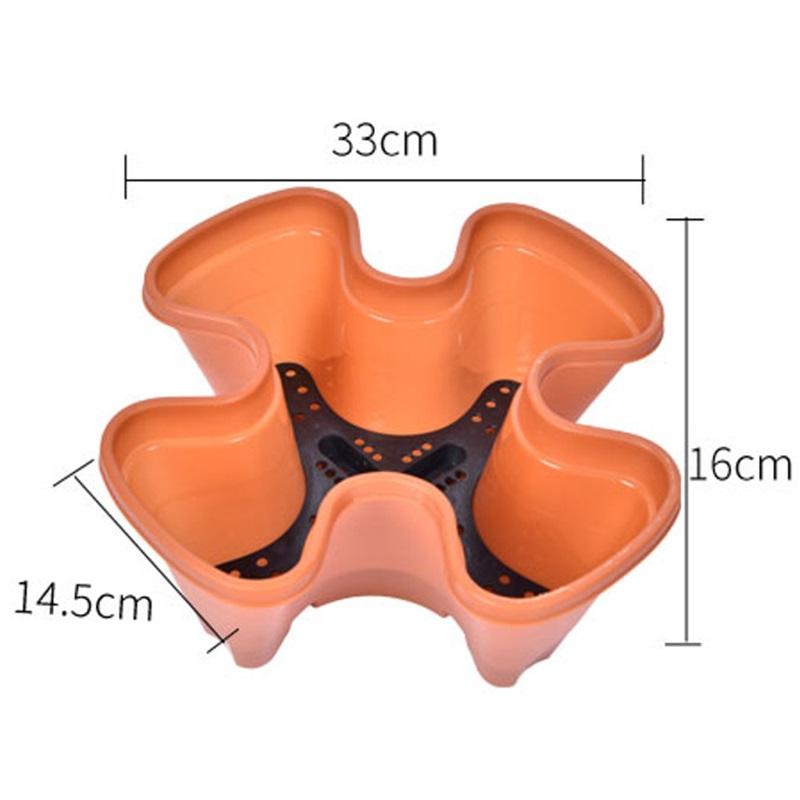Пластиковый цветочный горшок, вертикальный многослойный ящик для рассады, огородный горшок для клубники, креативный контейнер для посадки на балконе