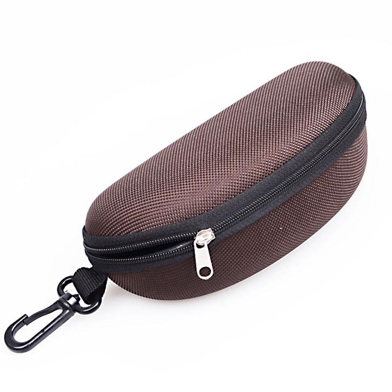 Модная унисекс подвесная сумка для очков, футляр для солнцезащитных очков, портативный футляр для очков на молнии, однотонная модная ткань Оксфорд