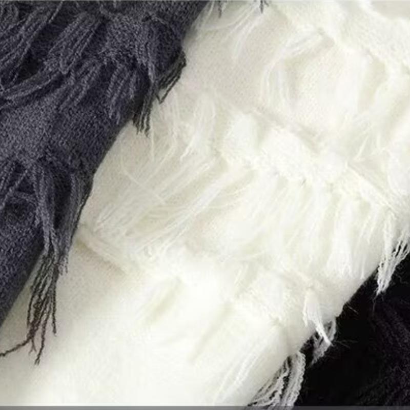 Новые осенние и зимние модные свитера, утолщенная трикотажная нижняя рубашка, универсальный однотонный свободный свитшот большого размера, M-3XL