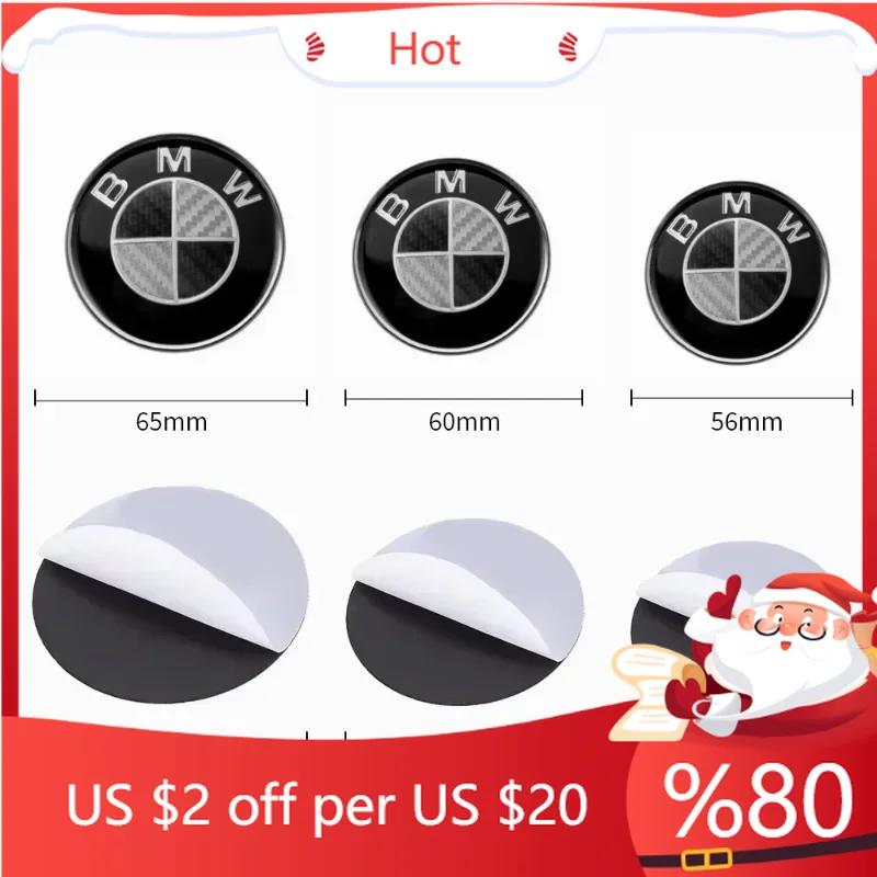BYE1 New 2025 56/60/65/70mm Car Badge Wheel Center Cover Stickers Hub Caps Decal For BMW M M3 X5 X3 E46 E90 E39 F10 F20 F30 G20 E60 E