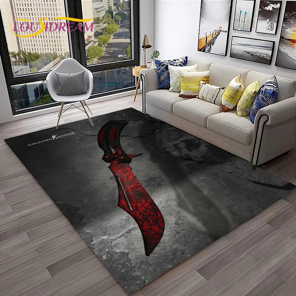 Пистолет-нож Пистолет-патрон USP, AK, M4, AWP, ковер для винтовки, коврик для дома, гостиной, спальни, дивана, коврик для двери, декор, детский нескользящий напольный коврик