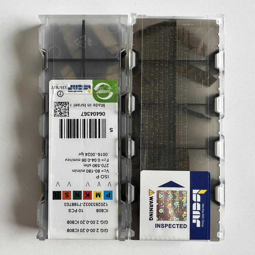 GIG2.00-0.20 IC808    Industrial Indexable Carbide Inserts 10 Pcs