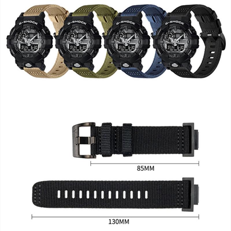 16 мм ремешок-петля из нейлона для часов Casio G-SHOCK GA110 100 120 GA900 GA2100 DW-5600 GW-B5600 GW-M5610 спортивный аксессуар