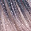Sky Starry Gradient Long Mesh Tulle Skirt Elastic Waist Elegant High Waist Gown Gauze Tutu Skirt