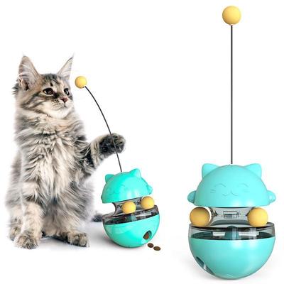Игрушка-тумблер для кошек, игрушка-вертушка для кошек, протекающий шарик, дразнящая кошачья палочка, средние и маленькие кошки, обычные товары для домашних животных