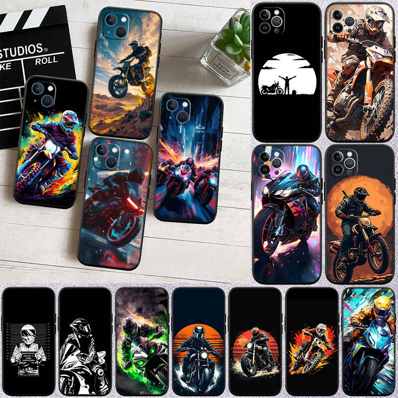 MH92 Чехол-накладка для телефона для мотоспорта для iPhone 7 8 11 12 13 14 15 16 17 16E XS Pro Max XR X SE Air