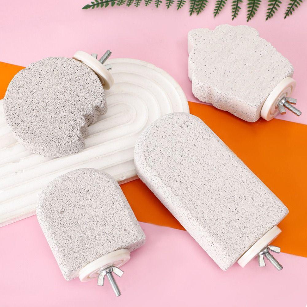 Pumice Bird Perch Stand Claw Grinding Bird Resting Platform Sturdy Parrot Stand Board Lovebirds