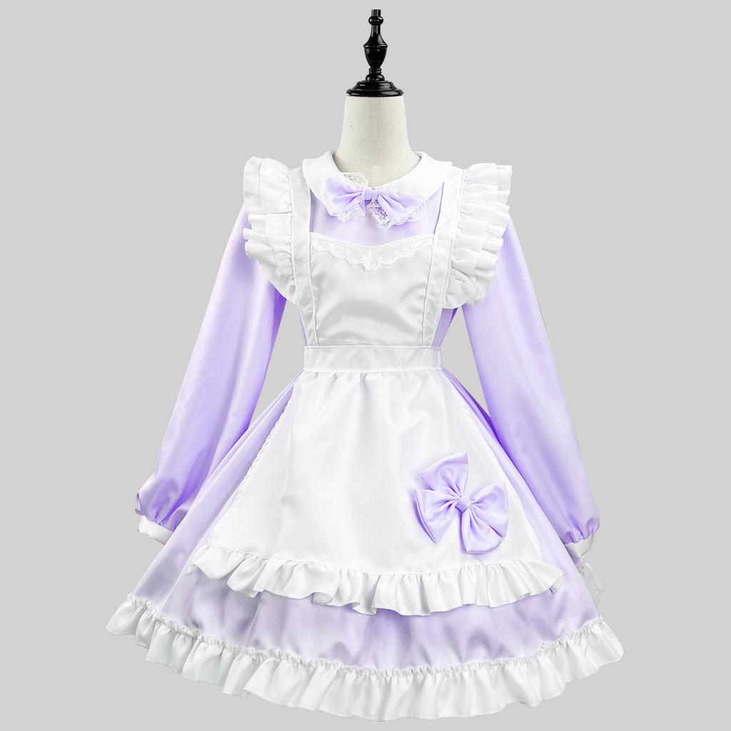 Anime Character Cosplay Original Super Cute Japanese Black and White Maid Costume Long Sleeve Maid Costume Cosplay Performance Costume