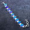 Blue Triplet Opal Gemstone 925 Sterling Silver Bracelet 7-8"