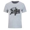 Новая футболка для мужчин DEATH ROCK BAND HEAVY METAL Повседневная с круглым вырезом Свободная хлопковая футболка Подарок на день рождения Модная уличная одежда