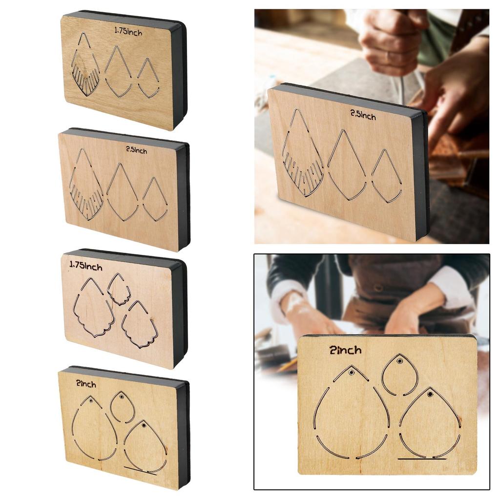 Деревянный вырубной штамп для кожи, сделай сам, крафт, тиснение, декор, капля с пеной ЭВА