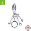 Silver Ziyun DIY Kitchen Set Pendant Frying Pan Bracelet Beads SCC1888