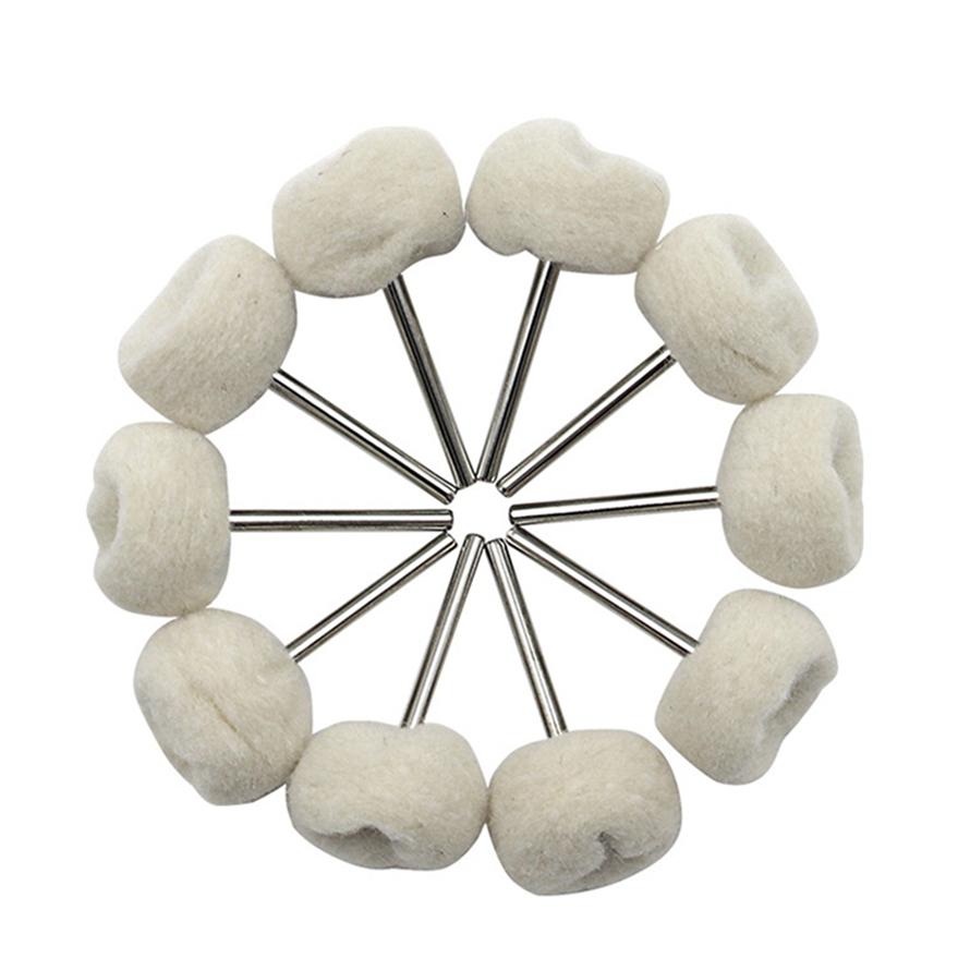 Электрическое шлифовальное колесо с ручкой из шерсти 3 мм с полировальным кругом, шлифовальная головка из войлока