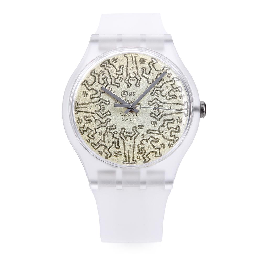 Swatch So29z145 Кит Харинг Вырвись из архива Публичные уретановые часы