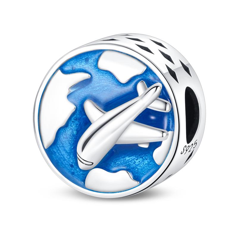 Copper Demon Eyes Beads Blue Fatima Hamsa Hand Dangle Charms Fit Original Bracelet Beads For Jewelry Making