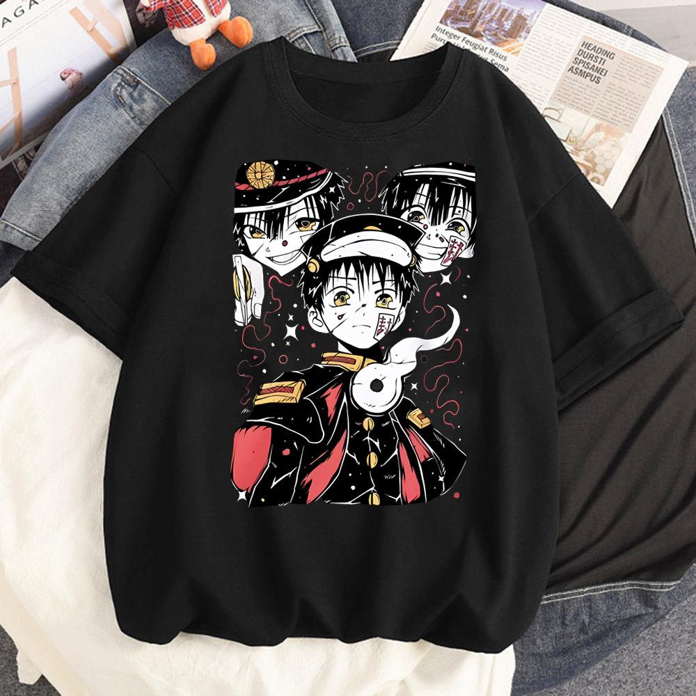 Футболка "Туалетный Ханнако-кун" для подростка Гранж-эстетика Y2k аниме топ футболки Поп-культура эстетика Удобный 2000-е Психоделический Ретро