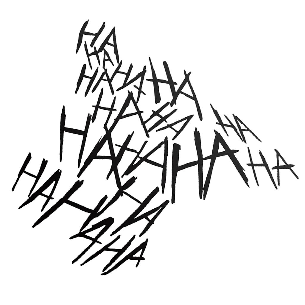 HAHAHA Наклейка на шлем Роман Джокер Хахаха Наклейки Смешные граффити Наклейка на автомобиль Водонепроницаемые наклейки для бутылок с водой