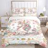 Fantasy Unicorn Garden Print 3Pcs Bedding Setduvet Cover With 2 Bedropillowcase Home Birthday Gift