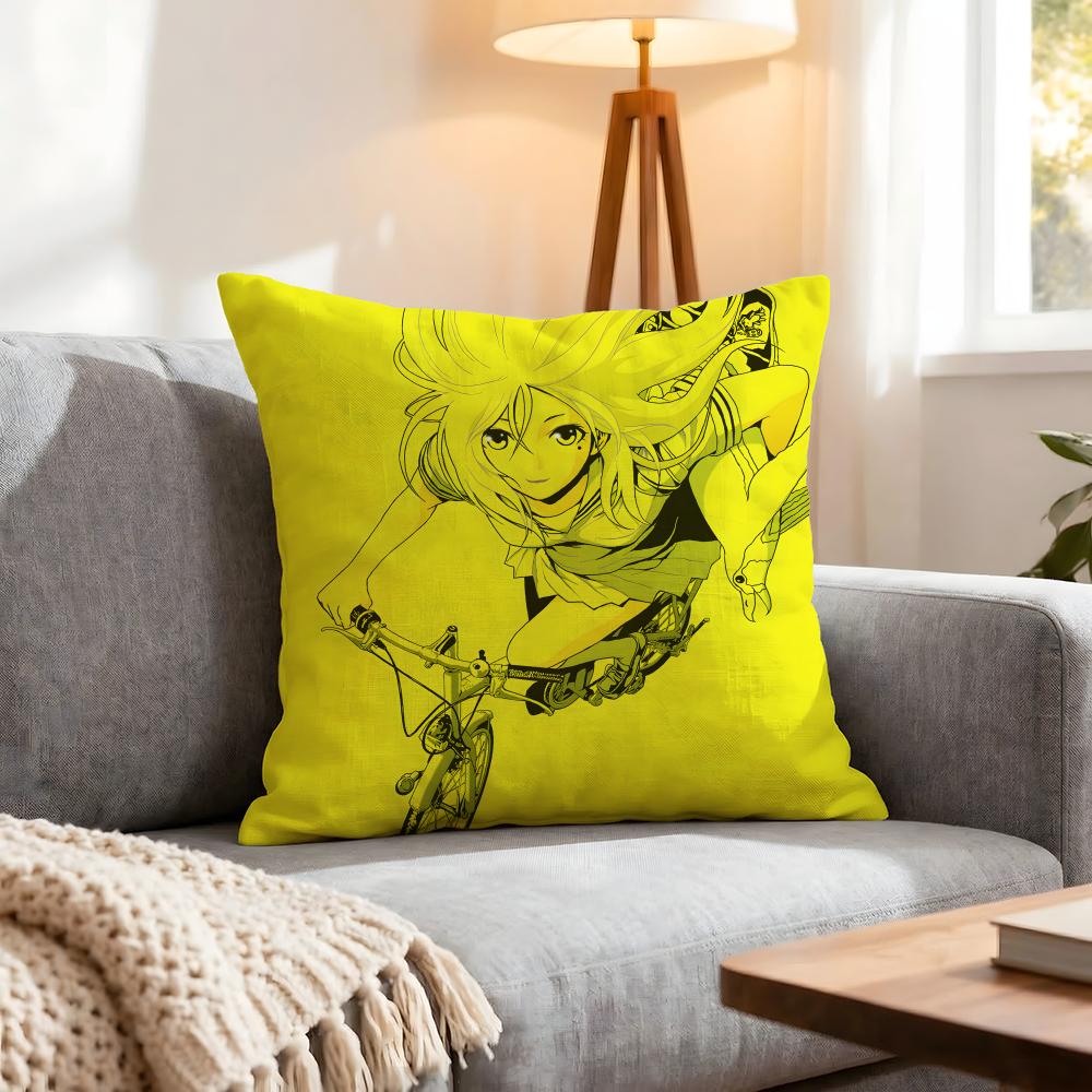 Anime Esp Tokyo Esp Cushion Cover 1Pcs Decorative Covers Soft Cushion Case For Sofa Couch Decor 40X40 45X45 Pillowcases