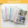 Clip Color Transparent Sparkling 6hole Loose Leaf Album Children Gifts Birthday