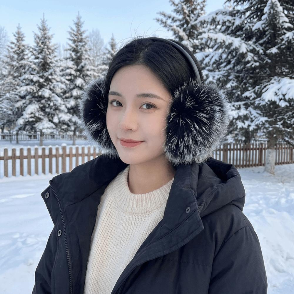 Solid Color Winter Earmuffs Ear Cap Ear Mask Cute Faux Fur Plush Earmuffs Men