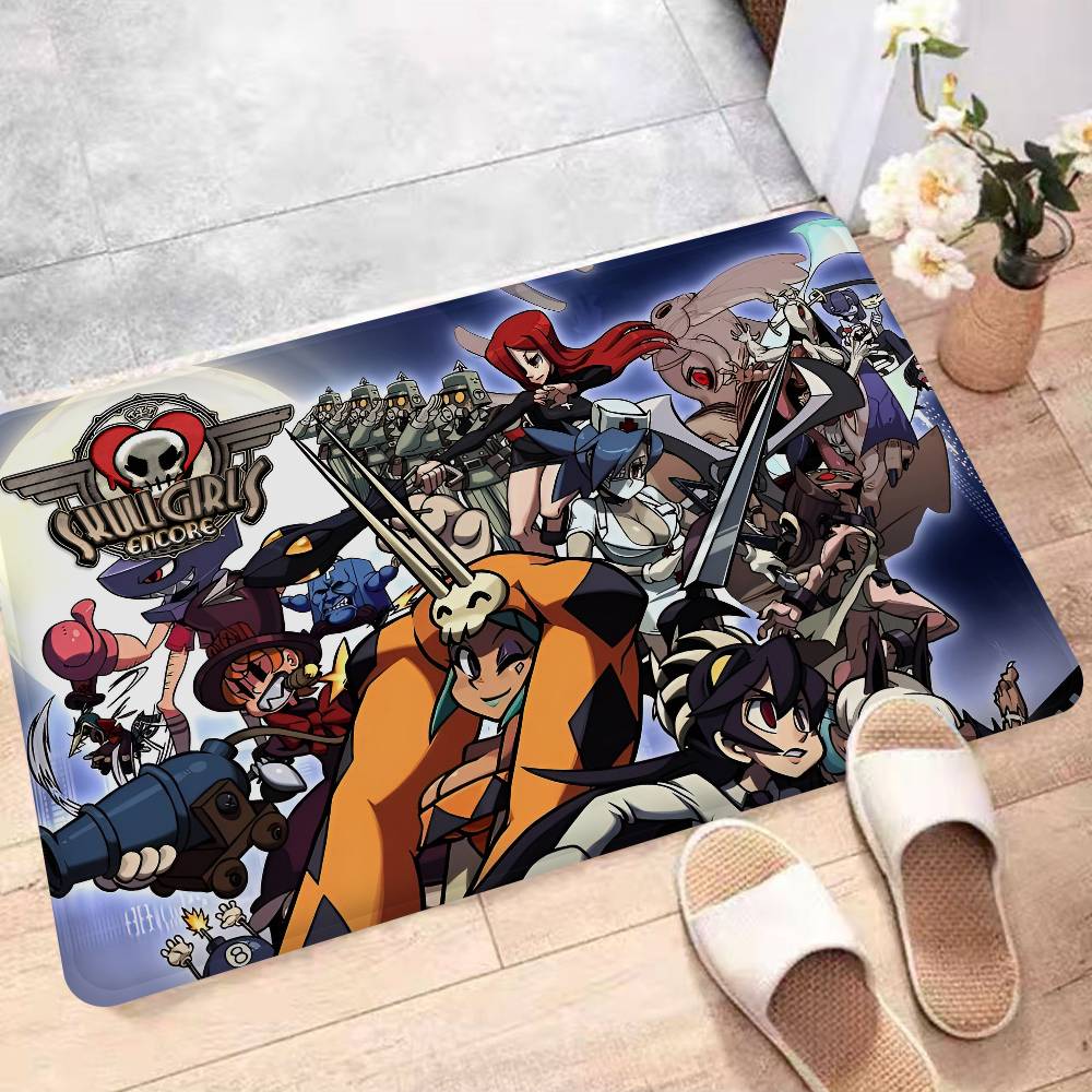Коврик для комнаты S-Skullgirls для файтингов, дешевый, противоскользящий, современный для гостиной, балкона, с принтом, приветственный коврик