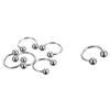 60pcs/set Titanium Steel Tongue Lip Nose Navel Ring Body Piercing Jewelry Set