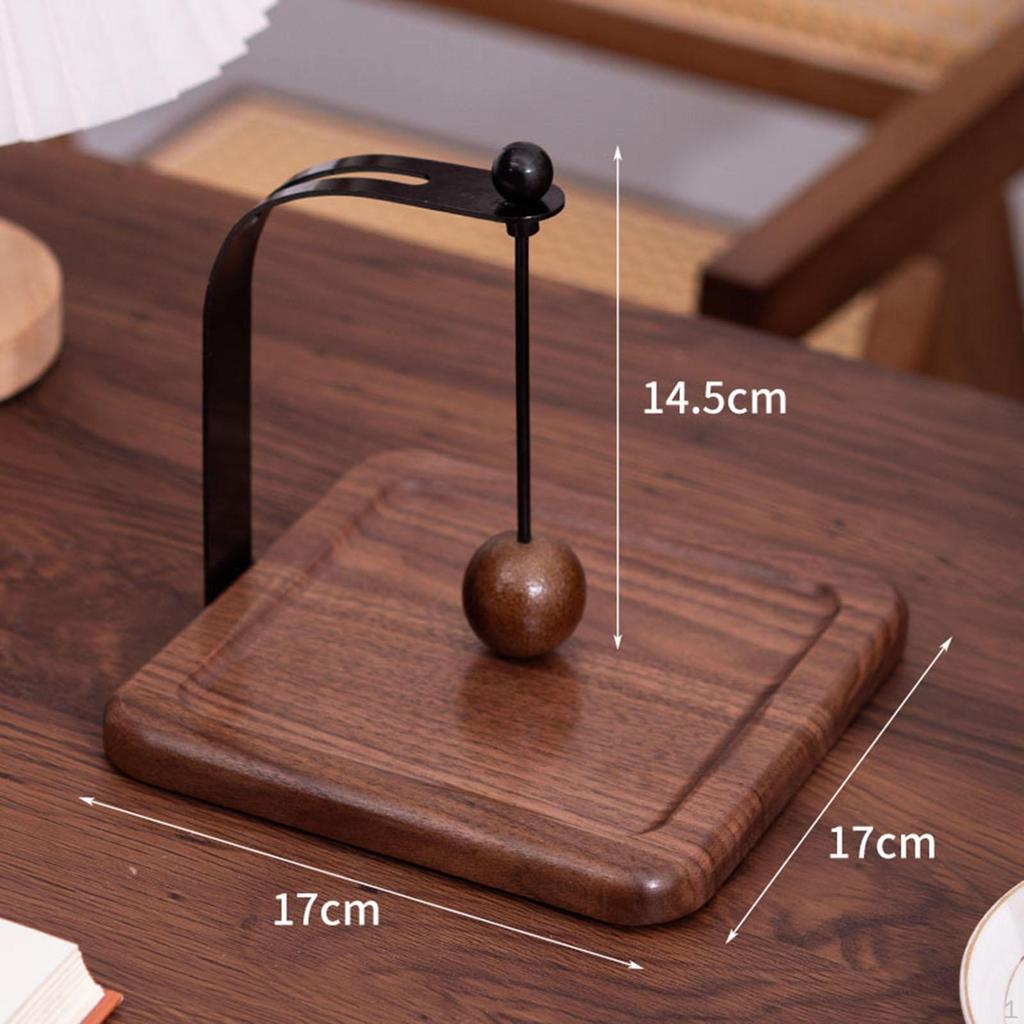 Cafe Napkin Holder Storage Rack Convenient Memos Organizer Tissue Wood Base for Dining
