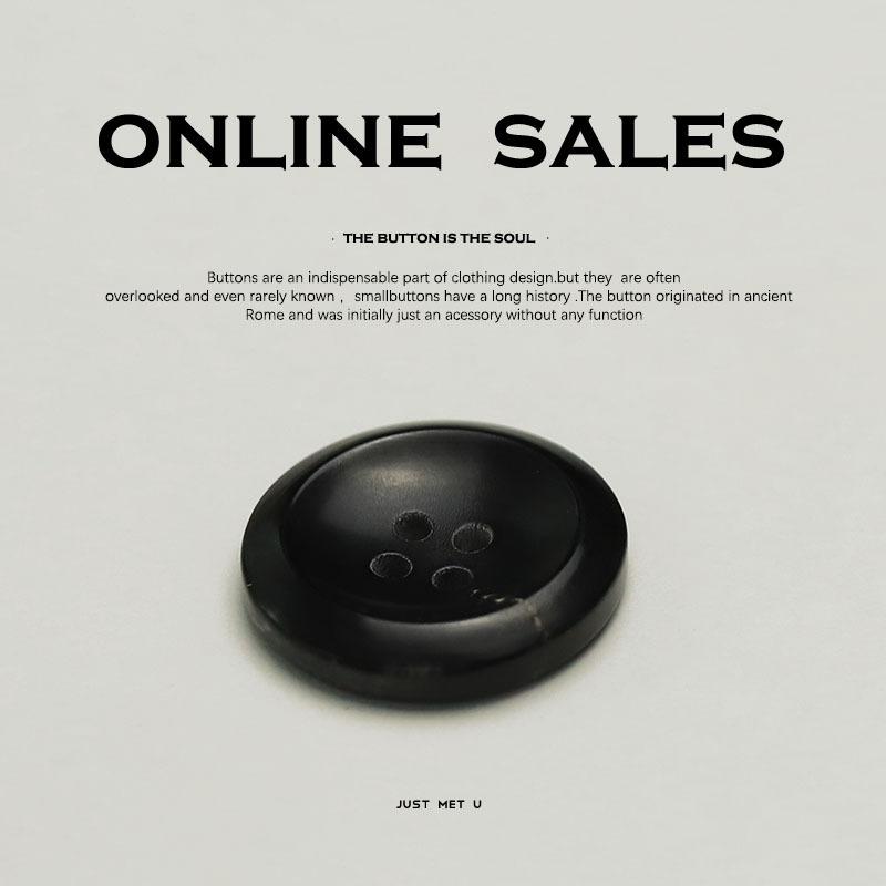 Блейзер на четырех пуговицах из натурального рога Мужская и женская одежда Пуговицы Высококачественное пальто Тренч Ювелирные аксессуары Пуговицы