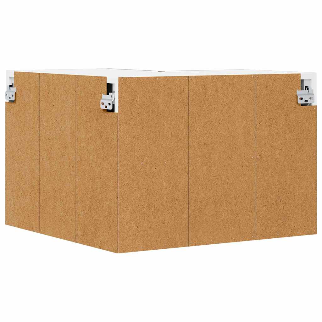 Lucca Wall Corner Cabinet Reclaimed Wood Look 57 x 57 x 40 cm Particleboard