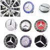 Для Mercedes Benz 4 шт. 75 мм для Mercedes benz AMG C E S GLE CLC Класса W204 W203 W205 W124 W221 Колпачки центральных отверстий колес автомобиля Заглушки ступиц B