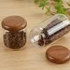 1 шт. Деревянная крышка Вакуумный контейнер для кофейных зерен Прозрачные стеклянные банки для хранения продуктов Бытовой влагостойкий контейнер