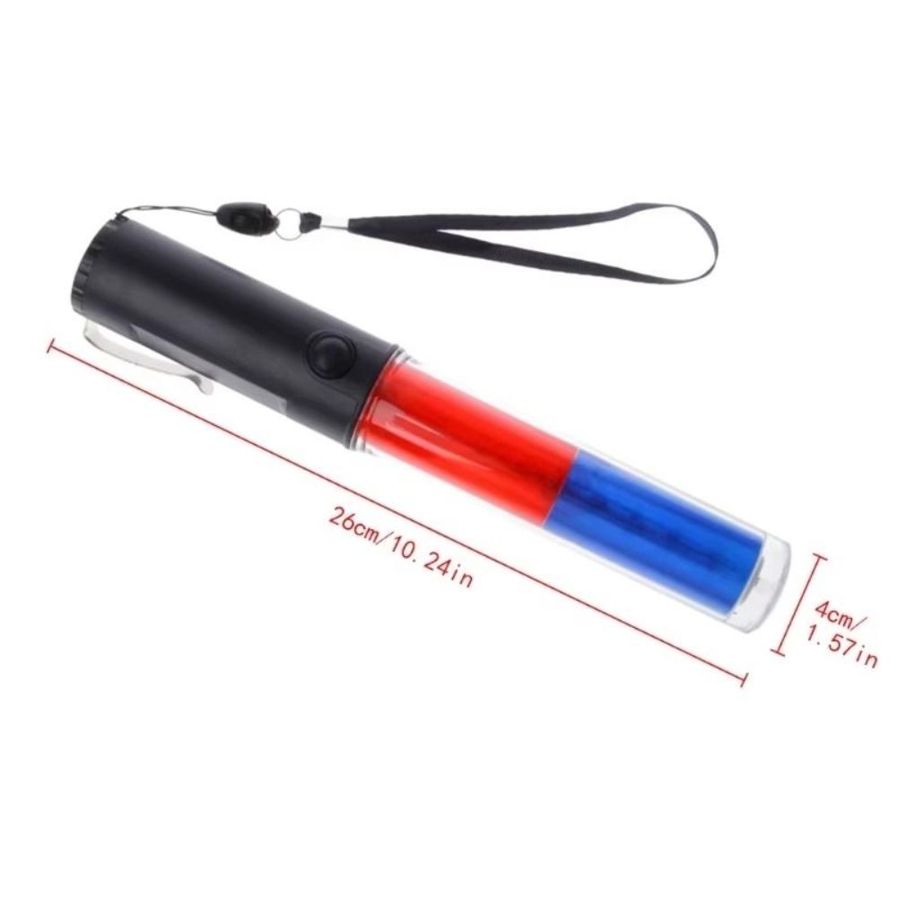 LED Light Flashing Warning Baton Handheld Design LED Traffic Wand Safety Signal Wand Emergency