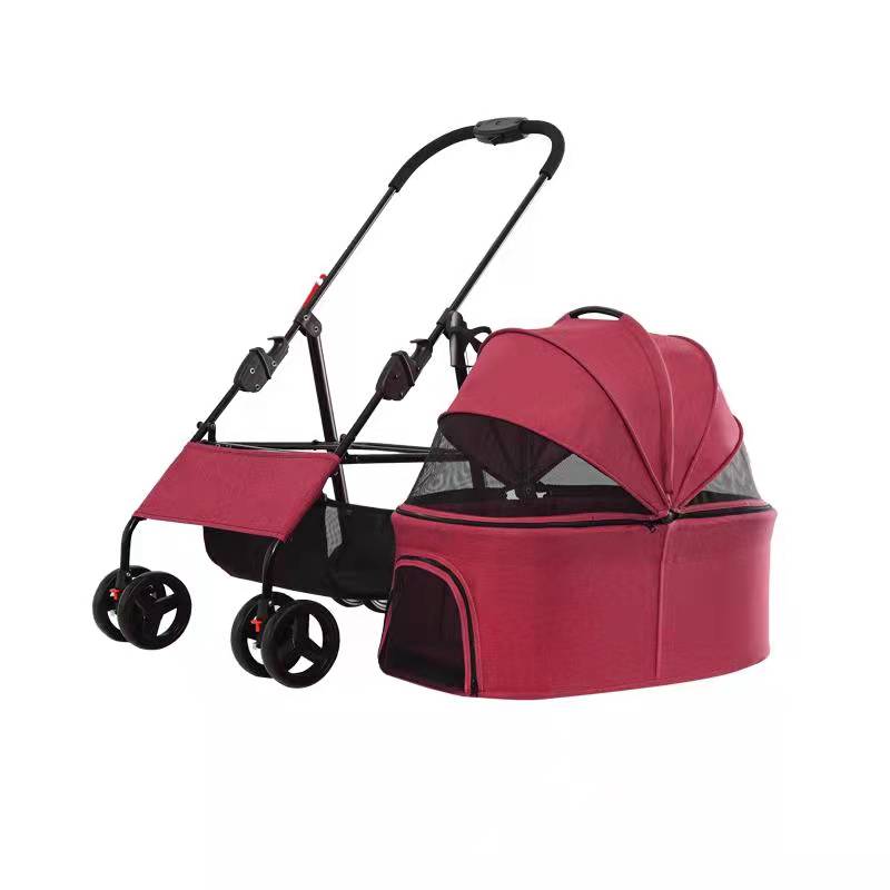 Тележка для домашних животных Наружная тележка для собак Съемная тележка для домашних животных Портативная уличная тележка для домашних животных