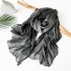 Spring and Summer Cotton Linen Scarf Cloud Pattern Scarf for Women Thin Scarf Pleated Scarf Malaysian Headscarf for Women
