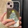 For OPPOA95 Phone Case Mirror High-end Feel Mirror Phone Case Accessories Simple Style Hollowed Out Christmas Tree Style