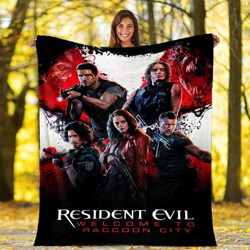 The sci-fi game Resident Evil features the Umbrella Corporation blanket a soft home furnishing nap decoration a warm Sherpa blanket for all seasons U8