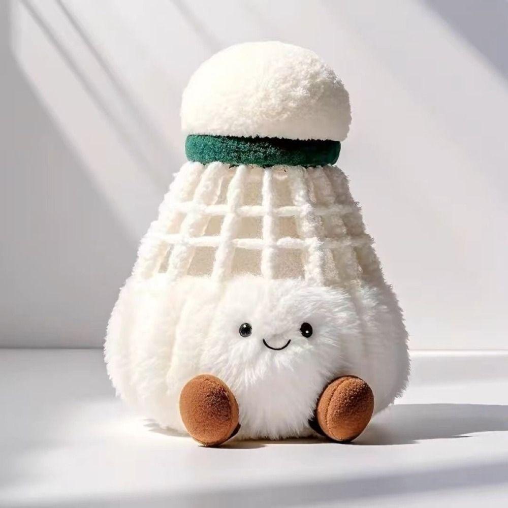 Creative Plush Doll Furry Bag Decor Pendant New Badminton Keychain  Friends Gifts
