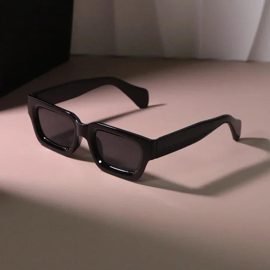 Квадратные Солнцезащитные Очки Женские Мужские Классические Винтажные Модные Очки для Личности Стильные Повседневные Минималистичные