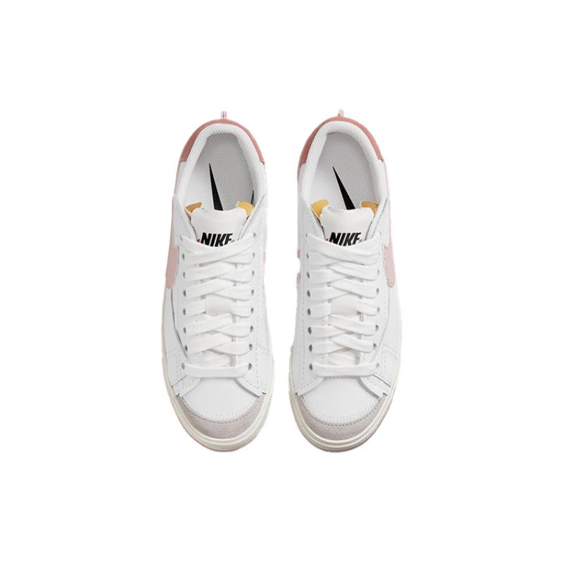 Nike Кроссовки Blazer Low 77 Jumbo Бело-розовые Оксфордские Женские Обувь для скейтборда DQ1470-102