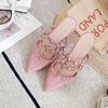 Fashion Summer New Rivet Women Slippers Pointed Toe Summer Cool Ladies Slippers Basic Colorful Women Slides