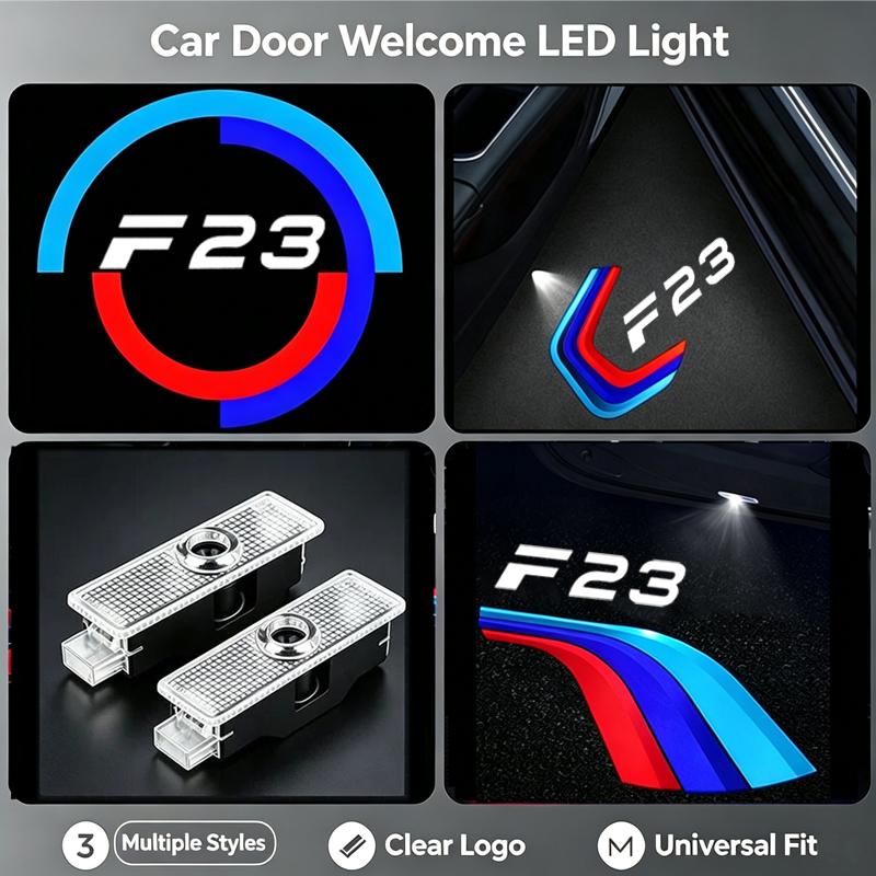 2PCS For BMW F23 2014‑ 2 Series Convertible 218i 220i 228i M235i M240i LED Car Door Welcome Lights Projector Lamp Decoration
