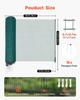 Temporary Fence with Posts, 0.9 x 25m Plastic Mesh Fencing, Garden Safety Fences Netting with Double-Spike Stakes & Guy Ropes, Temporary Fence for